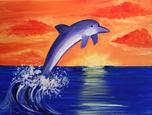 Children's Painting Workshop March 2016 - Dolphin