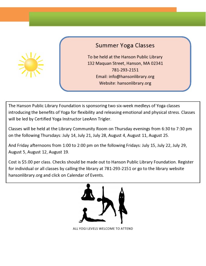 Summer Yoga Classes
