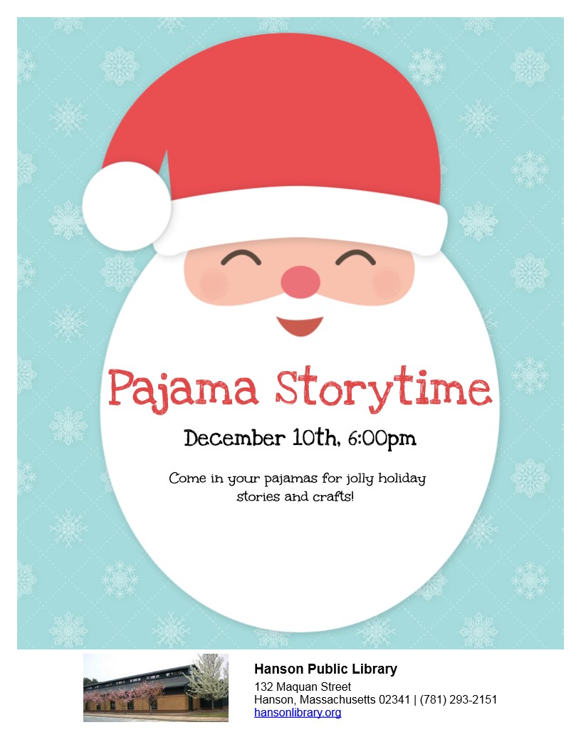 Pajama Storytime Hanson Public Library