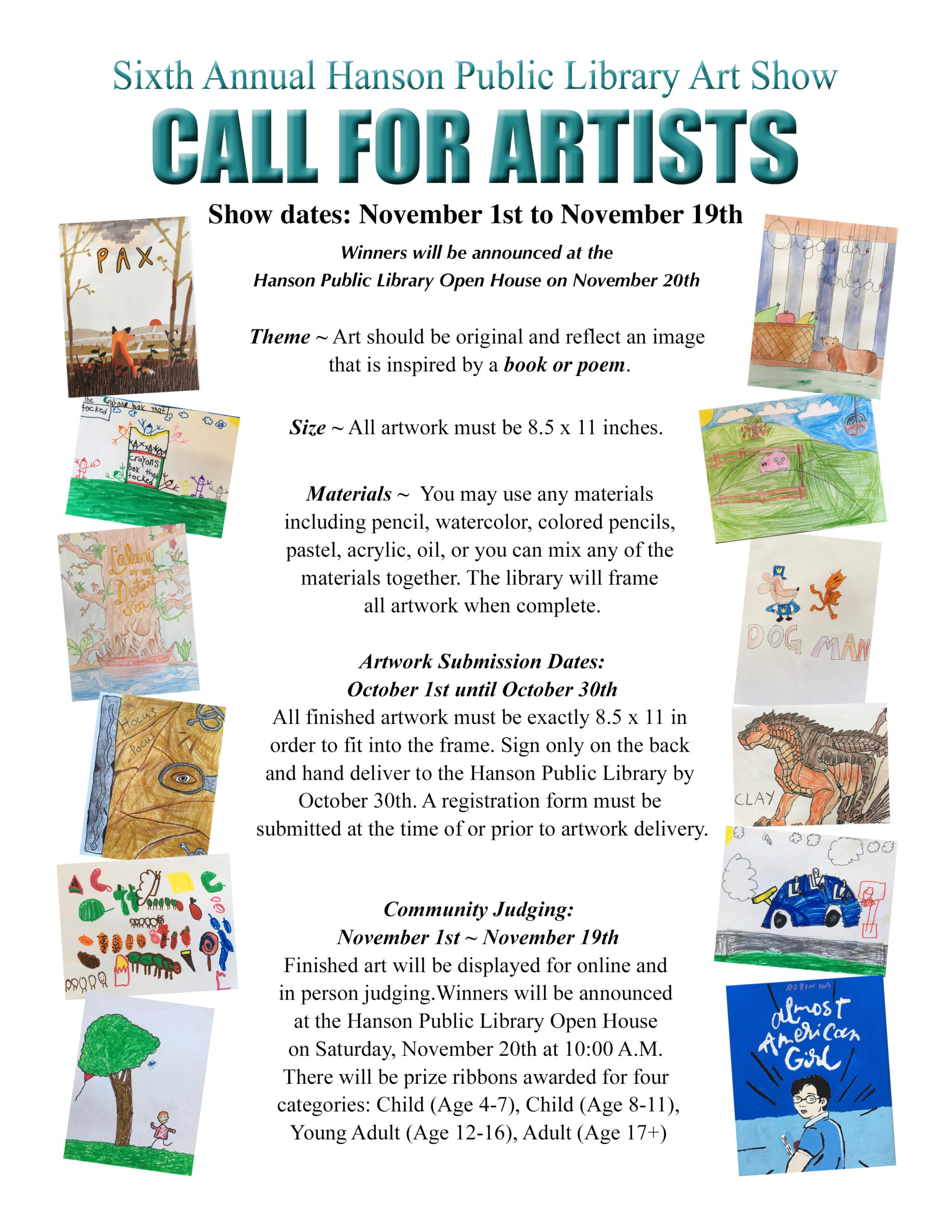 6th Annual Hanson Public Library Art Show Hanson Public Library