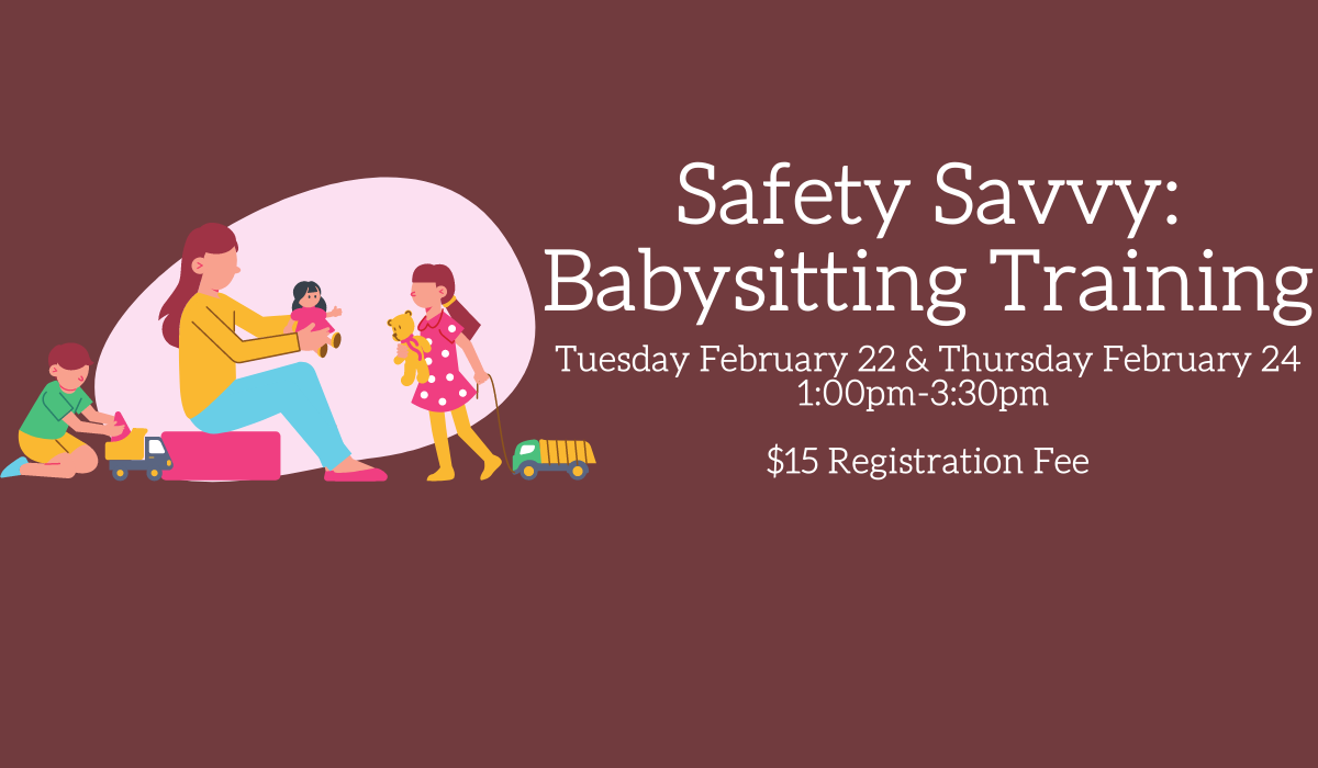 Safety Savvy Babysitting Training Course Hanson Public Library