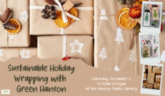 Sustainable Holiday Wrapping with Green Hanson